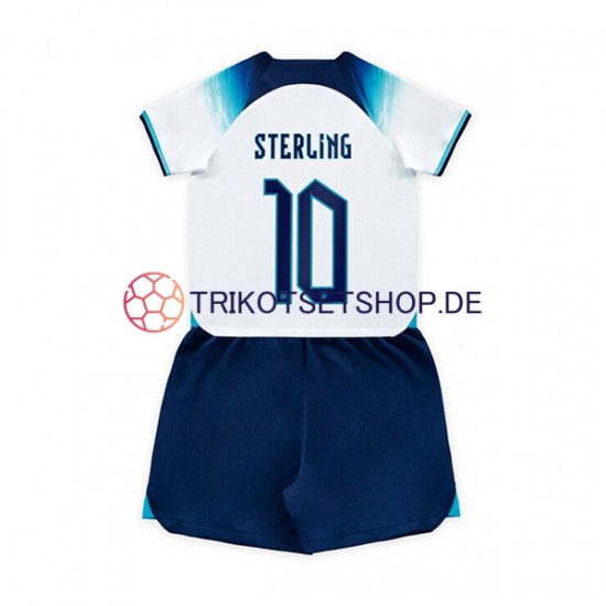 England Sterling 10 World Cup 2022 Kinder Trikotset Heim Kurzarm
