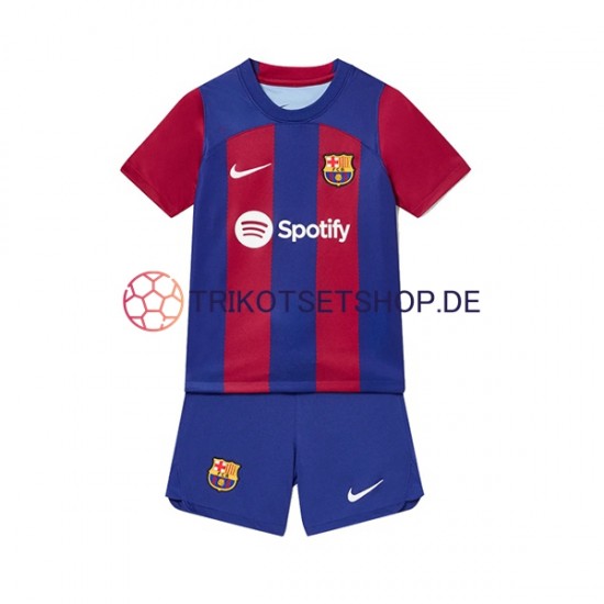 FC Barcelona 2023-2024 Kinder Trikotset Heim Kurzarm