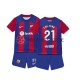 FC Barcelona Frenkie de Jong 21 2023-2024 Kinder Trikotset Heim Kurzarm