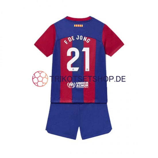 FC Barcelona Frenkie de Jong 21 2023-2024 Kinder Trikotset Heim Kurzarm