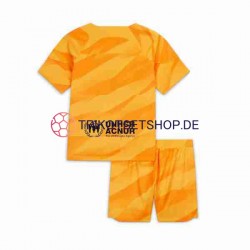 FC Barcelona 2023-2024 Torwart Kinder Trikotset Viertes Kurzarm