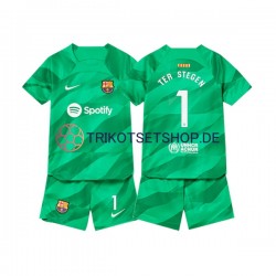 FC Barcelona Ter Stegen 1 2023-2024 Torwart Kinder Trikotset Heim Kurzarm