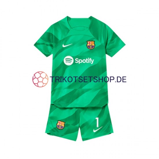 FC Barcelona Ter Stegen 1 2023-2024 Torwart Kinder Trikotset Heim Kurzarm