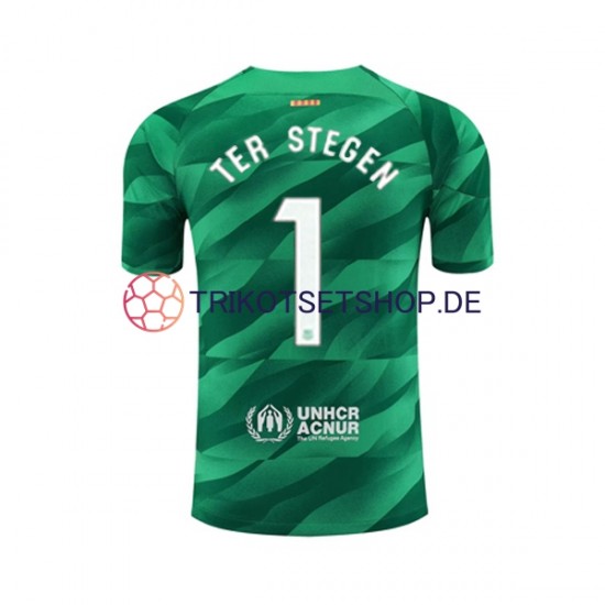 FC Barcelona Ter Stegen 1 2023-2024 Torwart Herren Trikot Heim Kurzarm