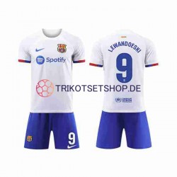 FC Barcelona LEWANDOWSKI 9 2023-2024 Kinder Trikotset Auswärts Kurzarm