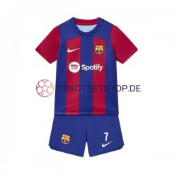 FC Barcelona Ousmane Dembele 7 2023-2024 Kinder Trikotset Heim Kurzarm