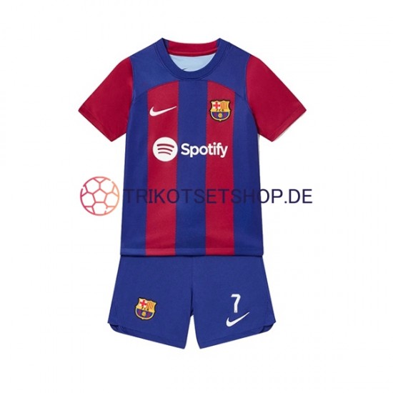 FC Barcelona Ousmane Dembele 7 2023-2024 Kinder Trikotset Heim Kurzarm