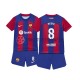 FC Barcelona Pedri 8 2023-2024 Kinder Trikotset Heim Kurzarm