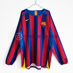 FC Barcelona Retro 2005-2006 Herren Trikot Heim Langarm