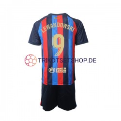 FC Barcelona Robert Lewandowski 9 2022-2023 Kinder Trikotset Heim Kurzarm
