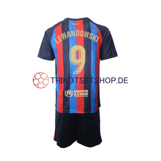 FC Barcelona Robert Lewandowski 9 2022-2023 Kinder Trikotset Heim Kurzarm
