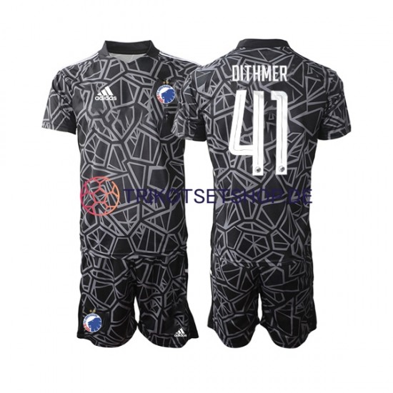 FC Kopenhagen Andreas Dithmer 41 2022-2023 Torwart Kinder Trikotset Heim Kurzarm