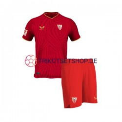 FC Sevilla 2023-2024 Kinder Trikotset Auswärts Kurzarm