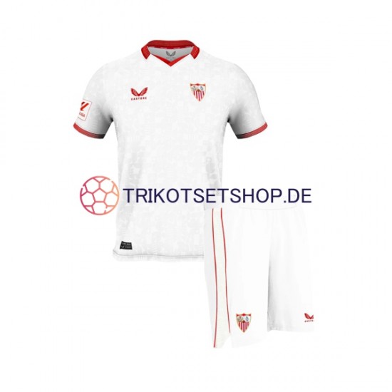 FC Sevilla 2023-2024 Kinder Trikotset Heim Kurzarm