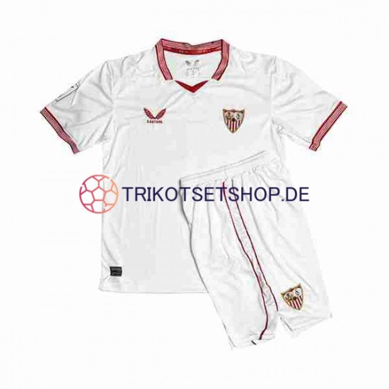 FC Sevilla Sergio Ramos 4 2023-2024 Kinder Trikotset Heim Kurzarm