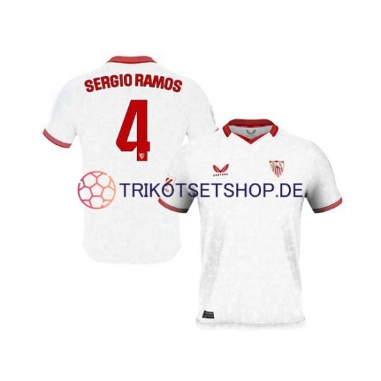 FC Sevilla Sergio Ramos 4 2023-2024 Herren Trikot Heim Kurzarm