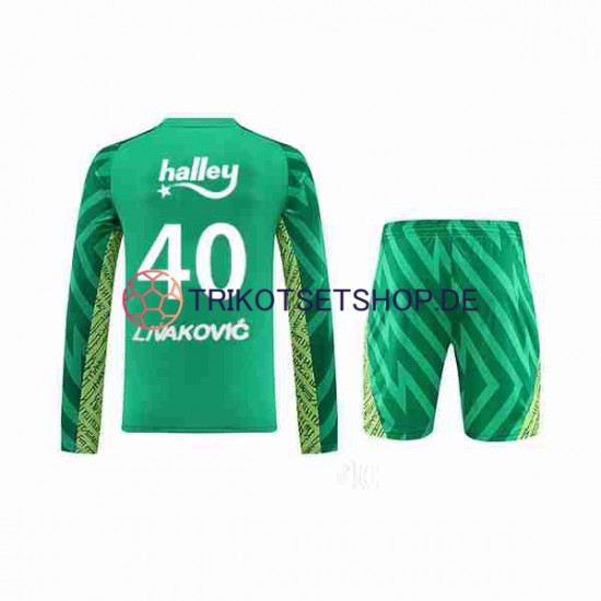 Fenerbahce Livakovic 40 2023-2024 Torwart Kinder Trikotset Heim Langarm