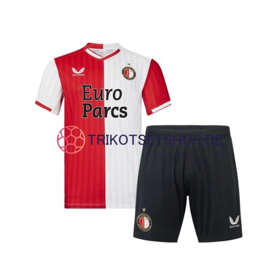 Feyenoord Rotterdam 2023-2024 Kinder Trikotset Heim Kurzarm