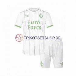 Feyenoord Rotterdam 2023-2024 Kinder Trikotset Ausweich Kurzarm
