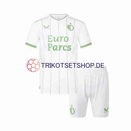 Feyenoord Rotterdam 2023-2024 Kinder Trikotset Ausweich Kurzarm