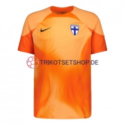 Finnland 2022 Torwart Herren Trikot Heim Kurzarm