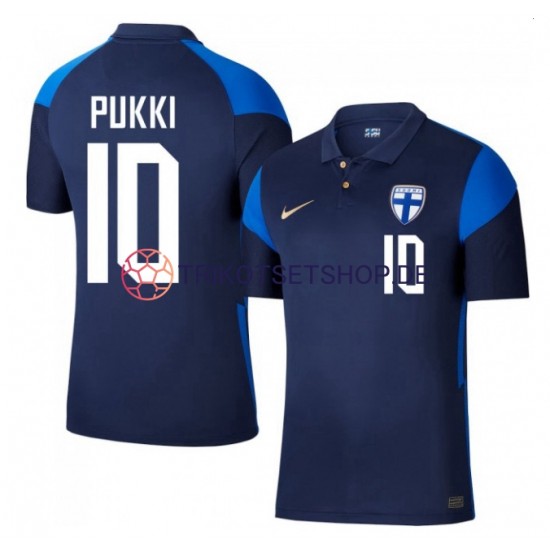 Finnland Teemu Pukki 10 Euro 2020 Herren Trikot Auswärts Kurzarm