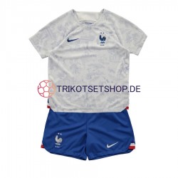 Frankreich World Cup 2022 Kinder Trikotset Auswärts Kurzarm