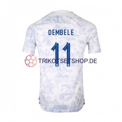 Frankreich Dembele 11 World Cup 2022 Herren Trikot Auswärts Kurzarm