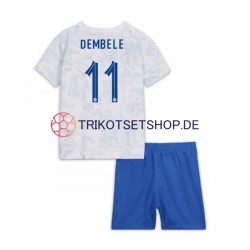 Frankreich Dembele 11 World Cup 2022 Kinder Trikotset Auswärts Kurzarm
