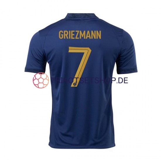 Frankreich Griezmann 7 World Cup 2022 Herren Trikot Heim Kurzarm