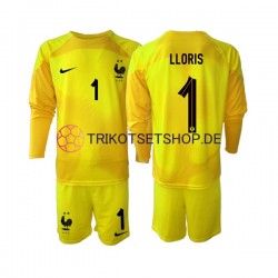 Frankreich Hugo Lloris 1 World Cup 2022 Torwart Kinder Trikotset Ausweich Langarm