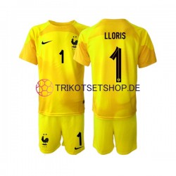 Frankreich Hugo Lloris 1 World Cup 2022 Torwart Kinder Trikotset Ausweich Kurzarm