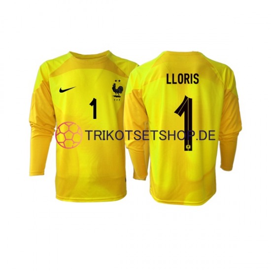Frankreich Hugo Lloris 1 World Cup 2022 Torwart Herren Trikot Ausweich Langarm