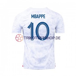 Frankreich Mbappé 10 World Cup 2022 Herren Trikot Auswärts Kurzarm