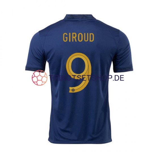 Frankreich Olivier Giroud 9 World Cup 2022 Herren Trikot Heim Kurzarm