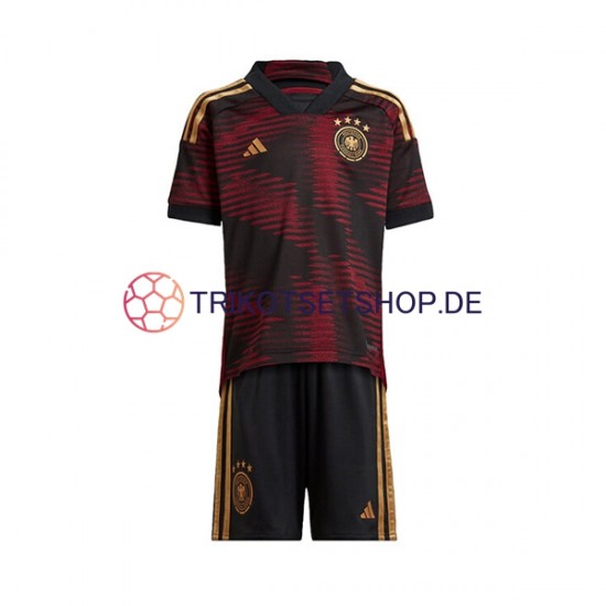 Deutschland World Cup 2022 Kinder Trikotset Auswärts Kurzarm