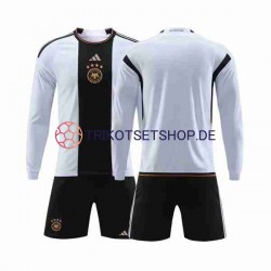 Deutschland World Cup 2022 Kinder Trikotset Heim Langarm