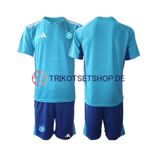 Deutschland World Cup 2022 Torwart Kinder Trikotset Heim Kurzarm