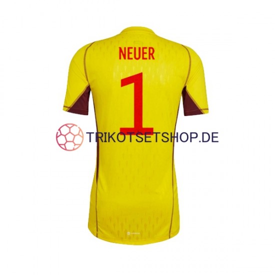 Deutschland Manuel Neuer 1 World Cup 2022 Torwart Herren Trikot Auswärts Kurzarm