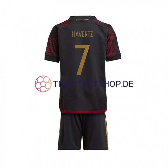 Deutschland Havertz 7 World Cup 2022 Kinder Trikotset Auswärts Kurzarm