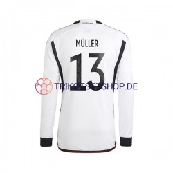 Deutschland Thomas Muller 13 World Cup 2022 Herren Trikot Heim Langarm