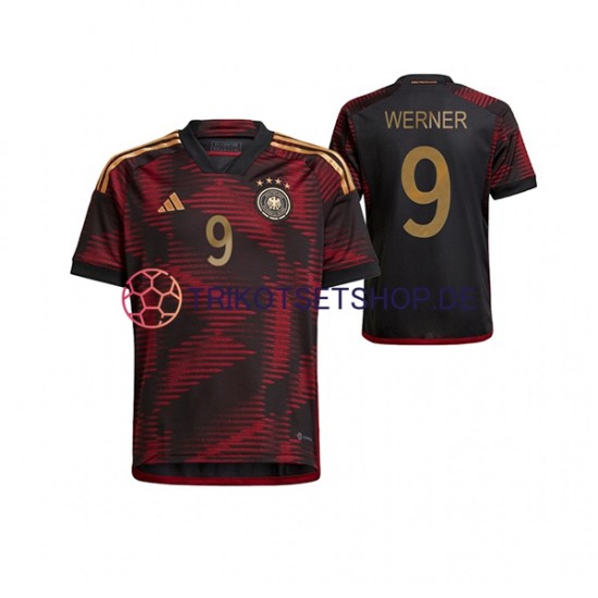 Deutschland Timo Werner 9 World Cup 2022 Herren Trikot Auswärts Kurzarm