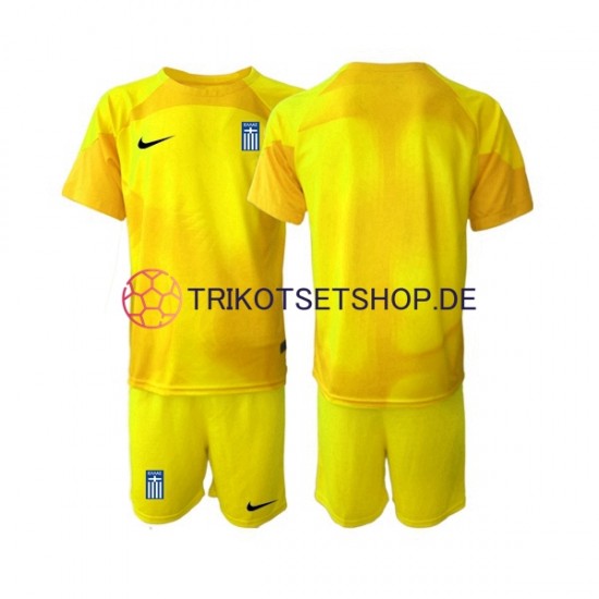 Griechenland 2023 Torwart Kinder Trikotset Heim Kurzarm