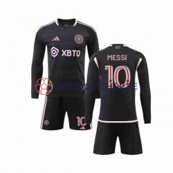 Inter Miami Lionel Messi 10 2023-2024 Kinder Trikotset Auswärts Langarm
