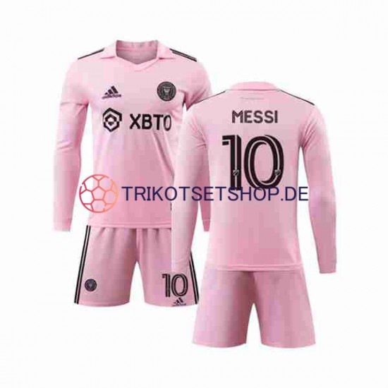 Inter Miami Lionel Messi 10 2023-2024 Kinder Trikotset Heim Langarm