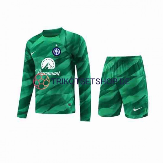 Inter Mailand 2023-2024 Torwart Kinder Trikotset Auswärts Langarm