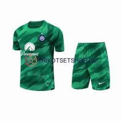Inter Mailand 2023-2024 Torwart Kinder Trikotset Auswärts Kurzarm