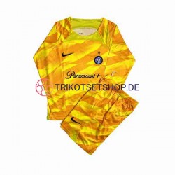 Inter Mailand 2023-2024 Torwart Kinder Trikotset Heim Langarm