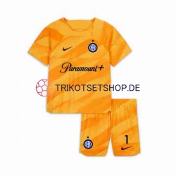 Inter Mailand Sommer 1 2023-2024 Torwart Kinder Trikotset Heim Kurzarm