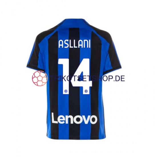 Inter Mailand Kristjan Asllani 14 2022-2023 Herren Trikot Heim Kurzarm